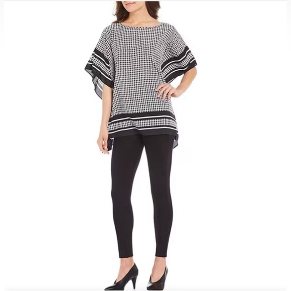 MICHAEL Michael Kors Large black gold Stretch Knit Twill Pull-On Leggings casual - Picture 5 of 13